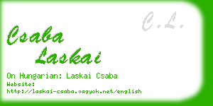 csaba laskai business card